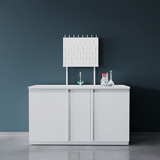 Мойка лабораторная химическая ЛК-1500 СМС-ПВ (1500х600х900) (кол-во раковин - 1)